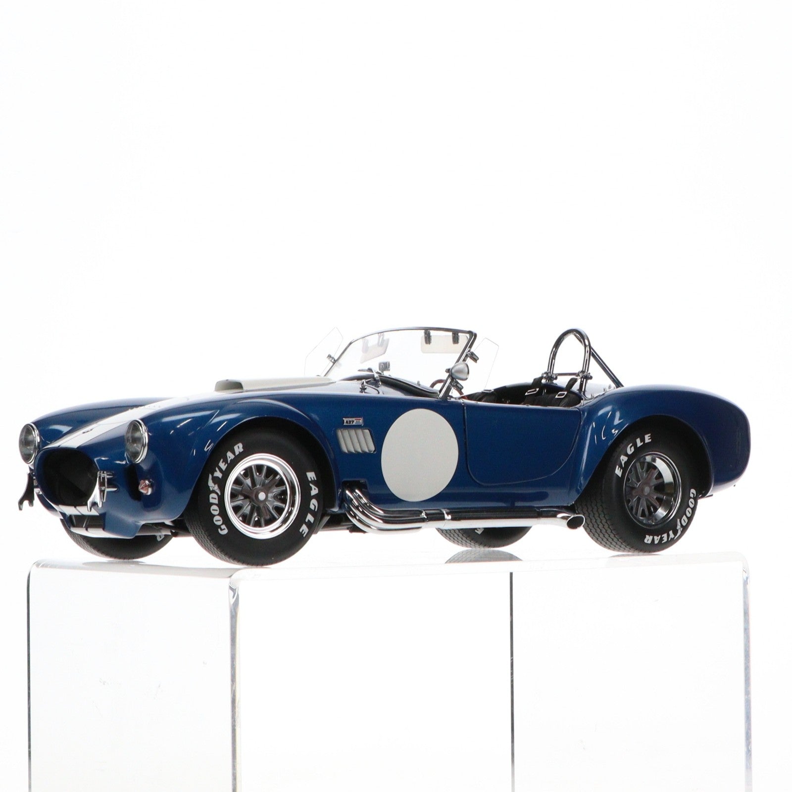 【中古即納】[MDL] 1/12 Shelby Cobra(シェルビー コブラ) 427S/C(ブルー×ホワイト) 完成品 ミニカー(K08631BL) 京商(20080930)