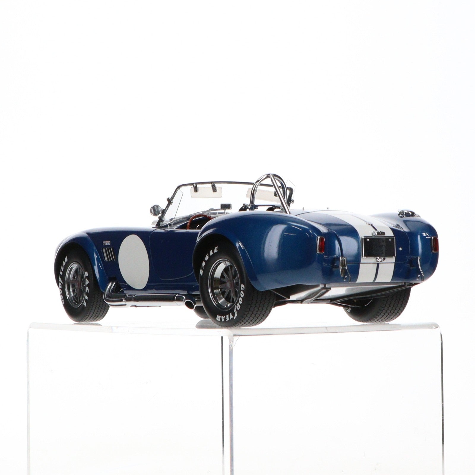 【中古即納】[MDL] 1/12 Shelby Cobra(シェルビー コブラ) 427S/C(ブルー×ホワイト) 完成品 ミニカー(K08631BL) 京商(20080930)