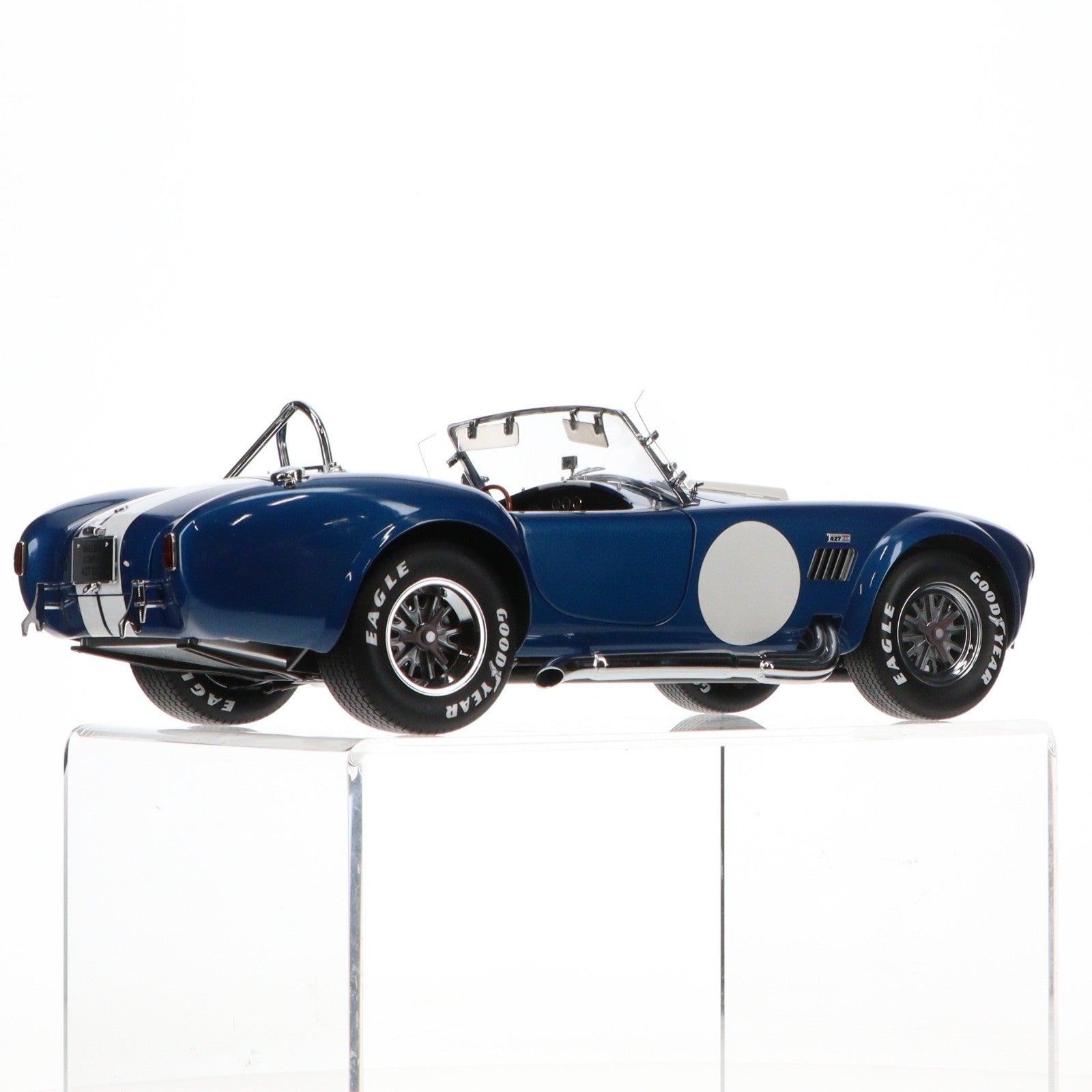 【中古即納】[MDL] 1/12 Shelby Cobra(シェルビー コブラ) 427S/C(ブルー×ホワイト) 完成品 ミニカー(K08631BL) 京商(20080930)