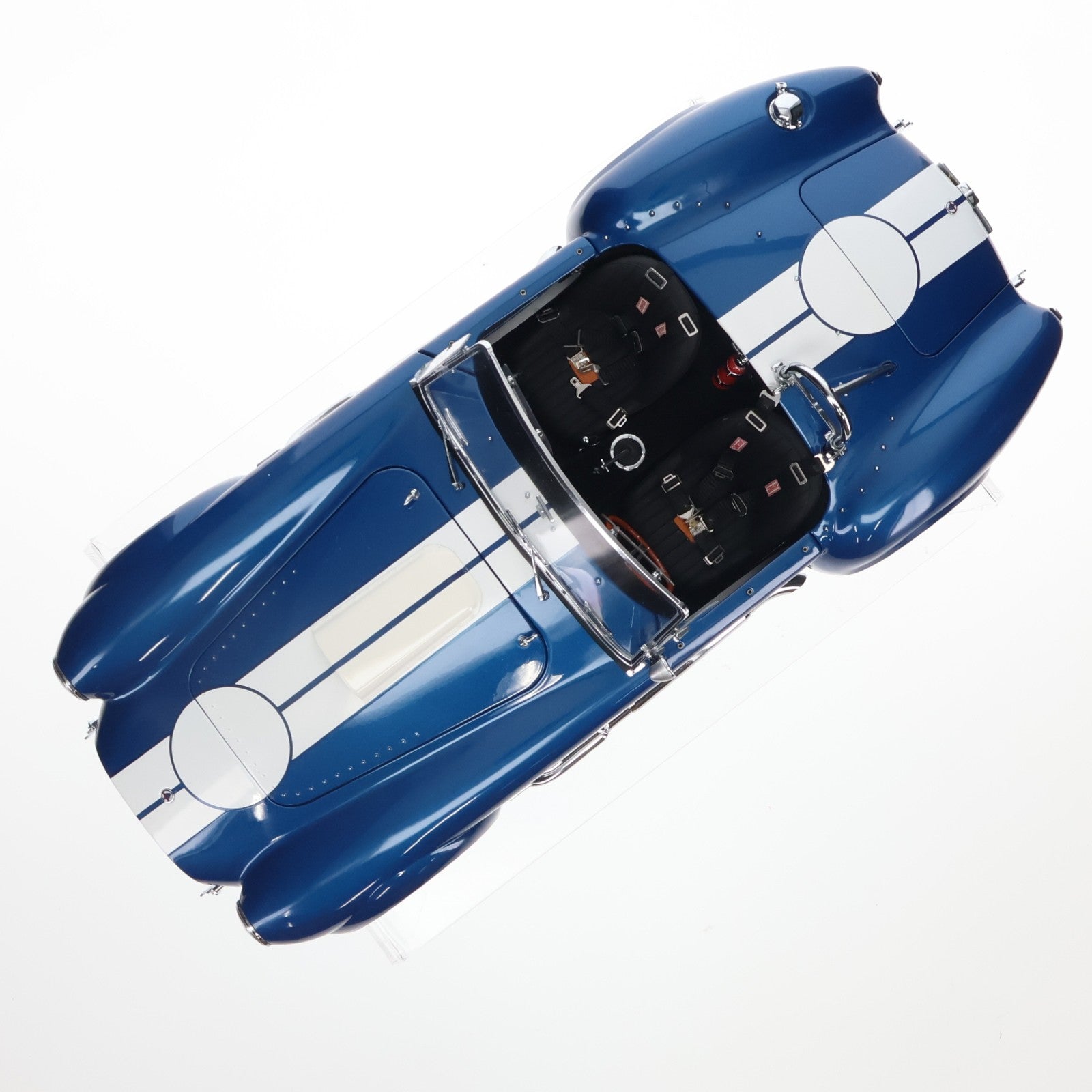 【中古即納】[MDL] 1/12 Shelby Cobra(シェルビー コブラ) 427S/C(ブルー×ホワイト) 完成品 ミニカー(K08631BL) 京商(20080930)