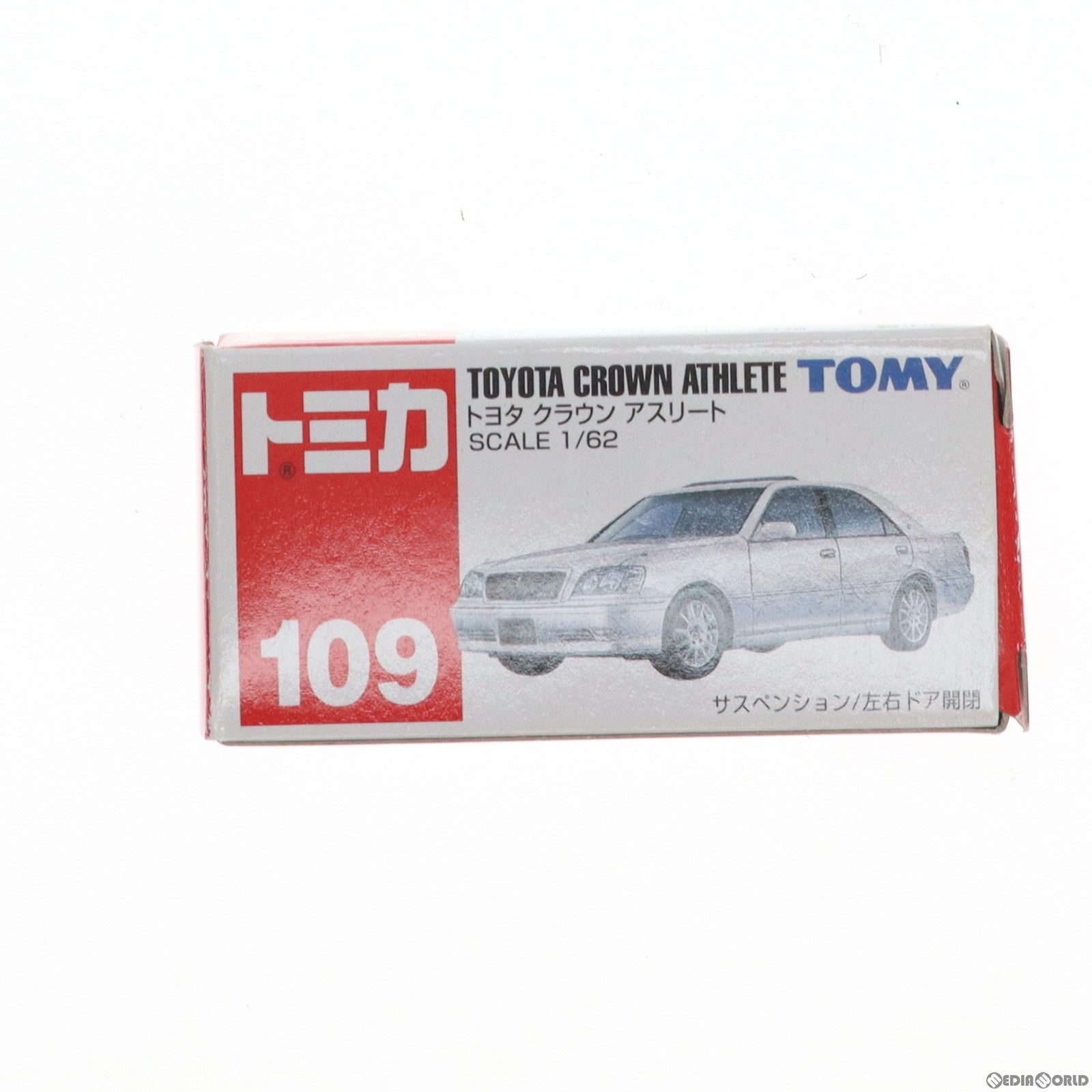 【中古即納】[MDL] トミカ No.109 1/62 トヨタ クラウン アスリート(シルバー/赤箱) 完成品 ミニカー トミー(19991231)