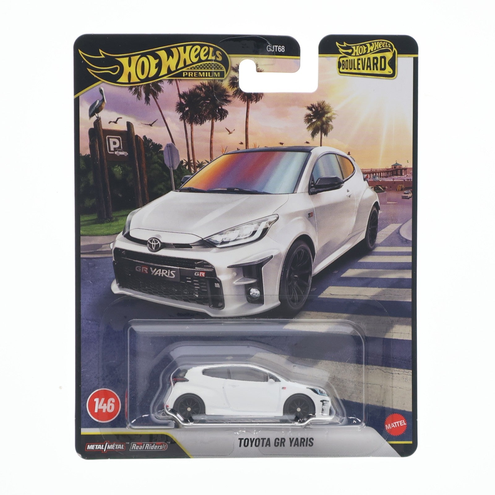 【中古即納】[MDL] Hot Wheels(ホットウィール) ブールバード 1/64 トヨタ GR ヤリス 完成品 ミニカー(JHW19-9866) マテル(20260425)