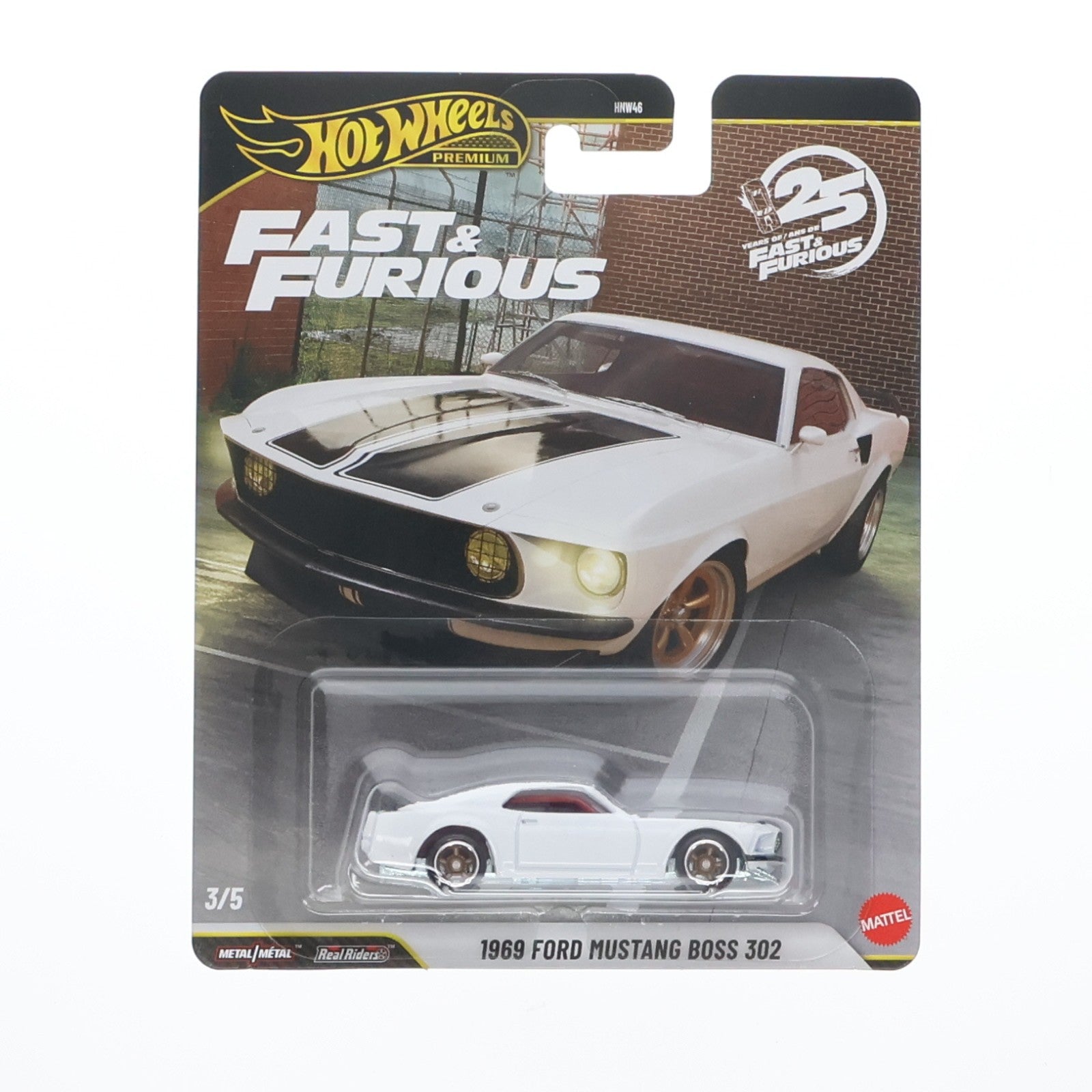 【中古即納】[MDL] Hot Wheels(ホットウィール) ワイルド・スピード プレミアム アソート 1/64 1969 フォード マスタング ボス 302 完成品 ミニカー(JHW72) マテル(20260328)