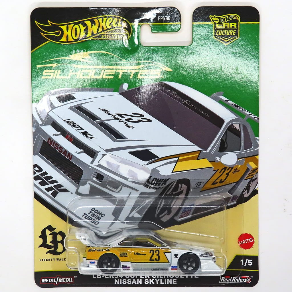 【中古即納】[MDL] Hot Wheels(ホットウィール) カーカルチャー シルエット 1/64 LB-ER34 スーパーシルエット 日産 スカイライン 完成品 ミニカー(JBK59) マテル(20250412)