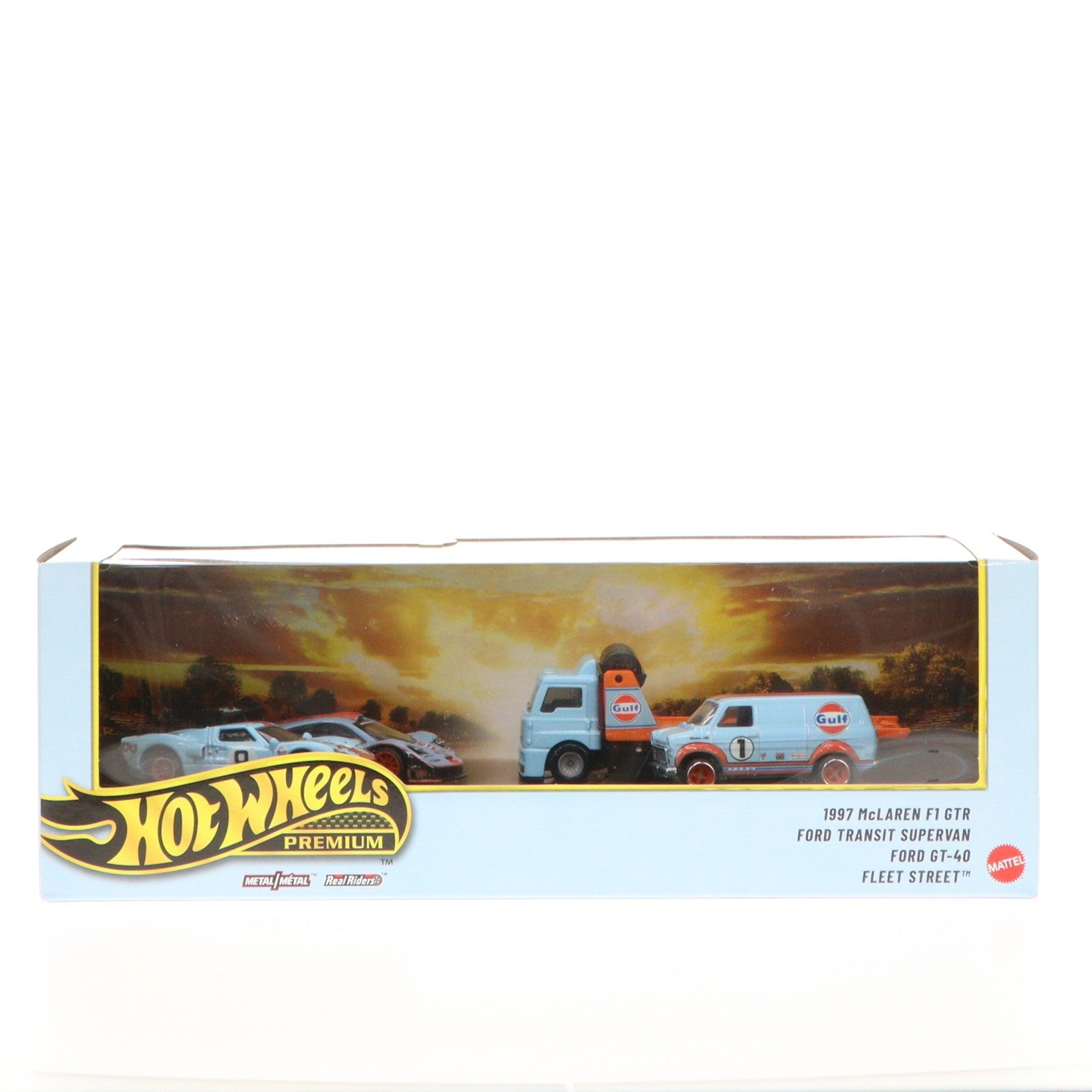 【中古即納】[MDL] Hot Wheels(ホットウィール) プレミアム コレクターセット ル・マン レース ガルフ セット 完成品 ミニカー(GMH39-987F) マテル(20260523)