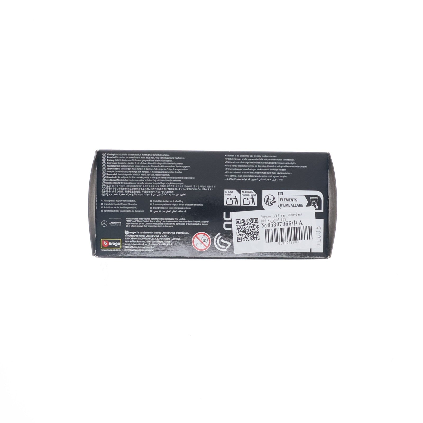 【中古即納】[MDL] 1/43 メルセデス-AMG ペトロナス F1チーム W16(2025) オーストラリアGP No.63 G.ラッセル 完成品 ミニカー(18-38237) BBURAGO(ブラゴ)(20251231)