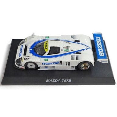【中古即納】[MDL] サークルK・サンクス限定 マツダ ロータリーエンジン ミニカーコレクション 1/64 MAZDA 787B #18(ホワイト×ブルー) 完成品 ミニカー 京商(20130402)