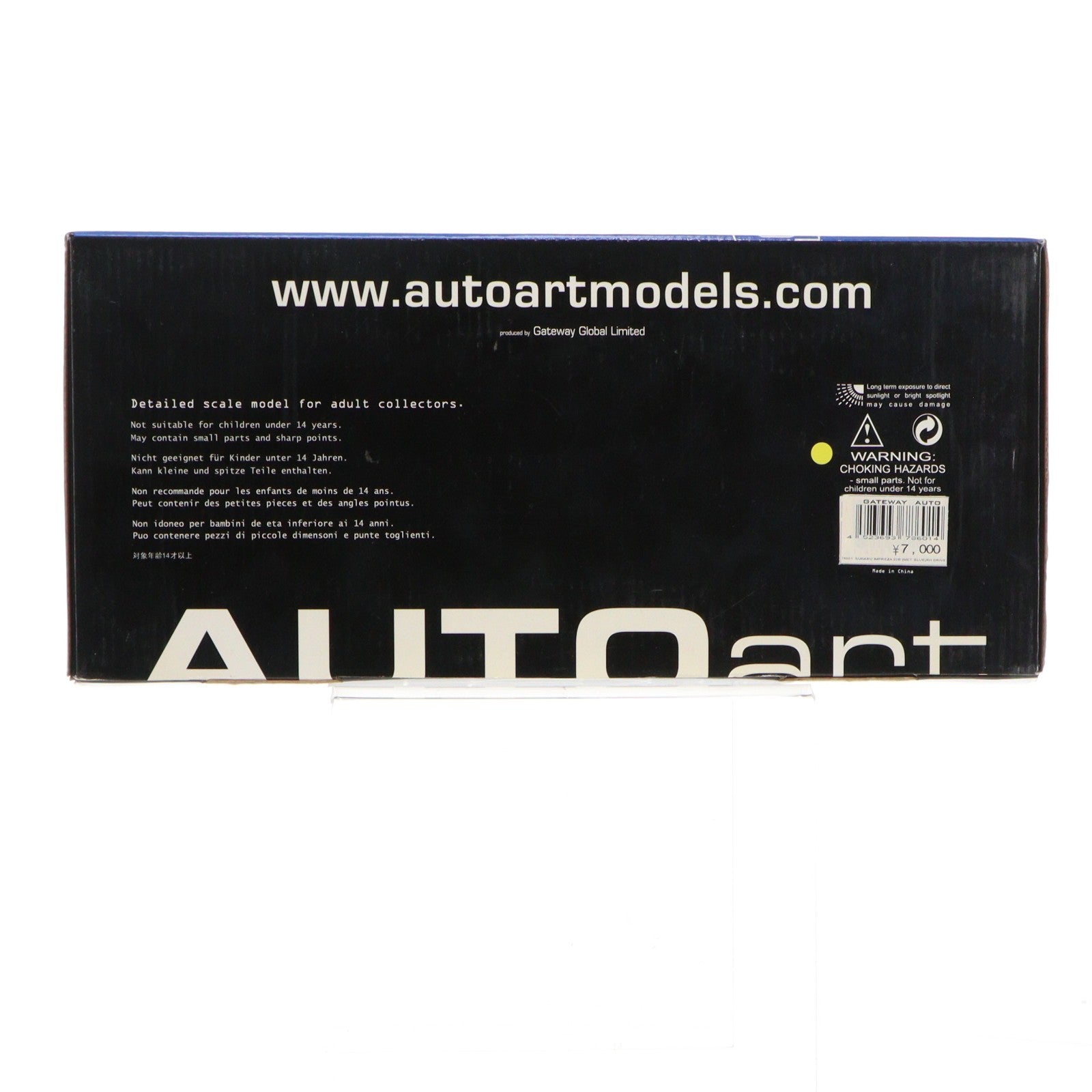 【中古即納】[MDL] PERFORMANCE 1/18 SUBARU IMPREZA(スバル インプレッサ) 22B(ブルー) 完成品 ミニカー(78601) AUTOart(オートアート)(20011231)