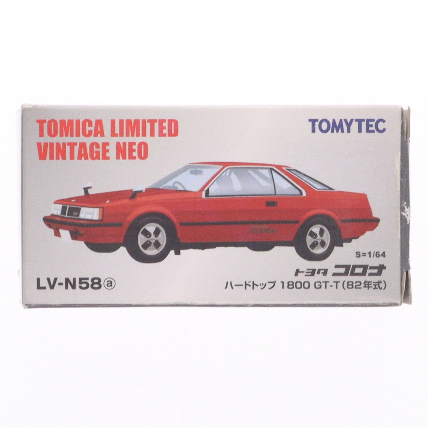【中古即納】[MDL] トミカリミテッドヴィンテージ NEO TLV-N58a 1/64 トヨタ コロナ ハードトップ 1800 GT-T(82年式) レッド 完成品 ミニカー(229933) TOMYTEC(トミーテック)(20111022)