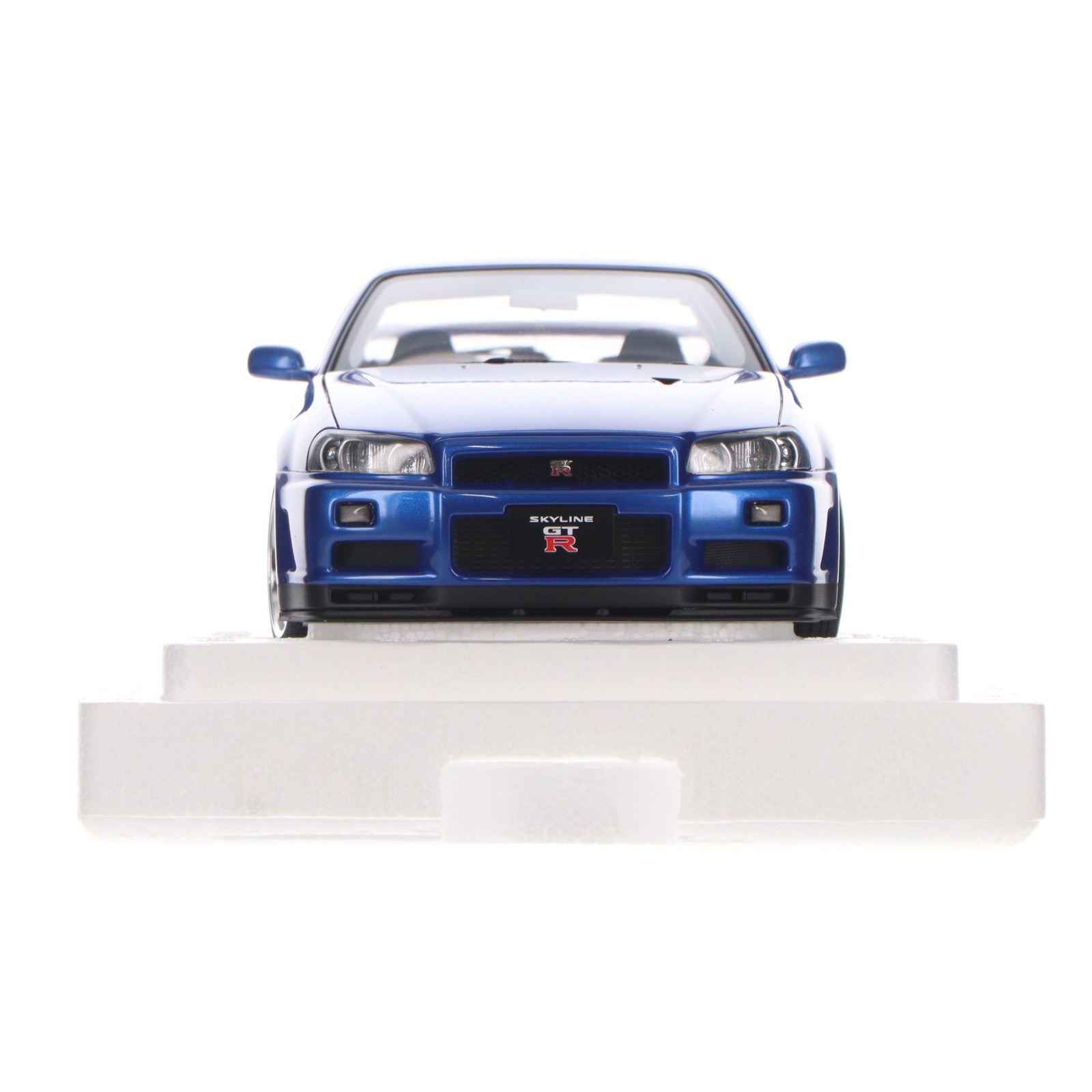 【中古即納】[MDL] 1/18 日産 スカイライン GT-R(R34) Vスペック II 『BBS LM ホイール・バージョン』(ベイサイドブルー) 完成品 ミニカー(77409) AUTOart(オートアート)(20210829)