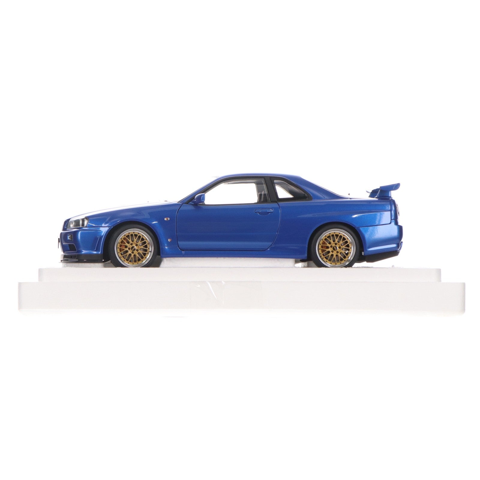 【中古即納】[MDL] 1/18 日産 スカイライン GT-R(R34) Vスペック II 『BBS LM ホイール・バージョン』(ベイサイドブルー) 完成品 ミニカー(77409) AUTOart(オートアート)(20210829)