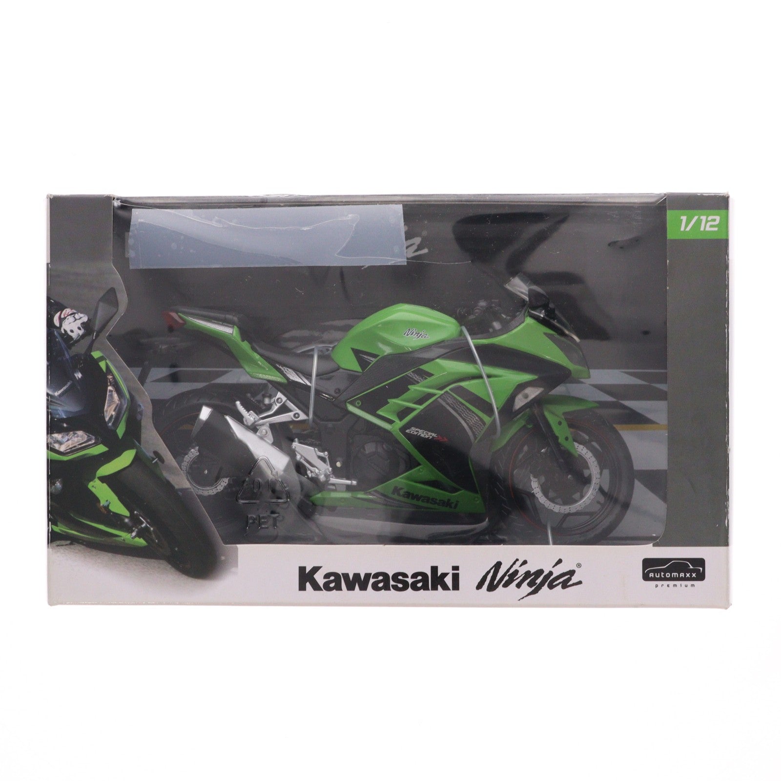 【中古即納】[MDL] 1/12 完成品バイクシリーズ Kawasaki Ninja250 SE(ライムグリーン) 完成品 ミニカー(080894) アオシマ(20141126)
