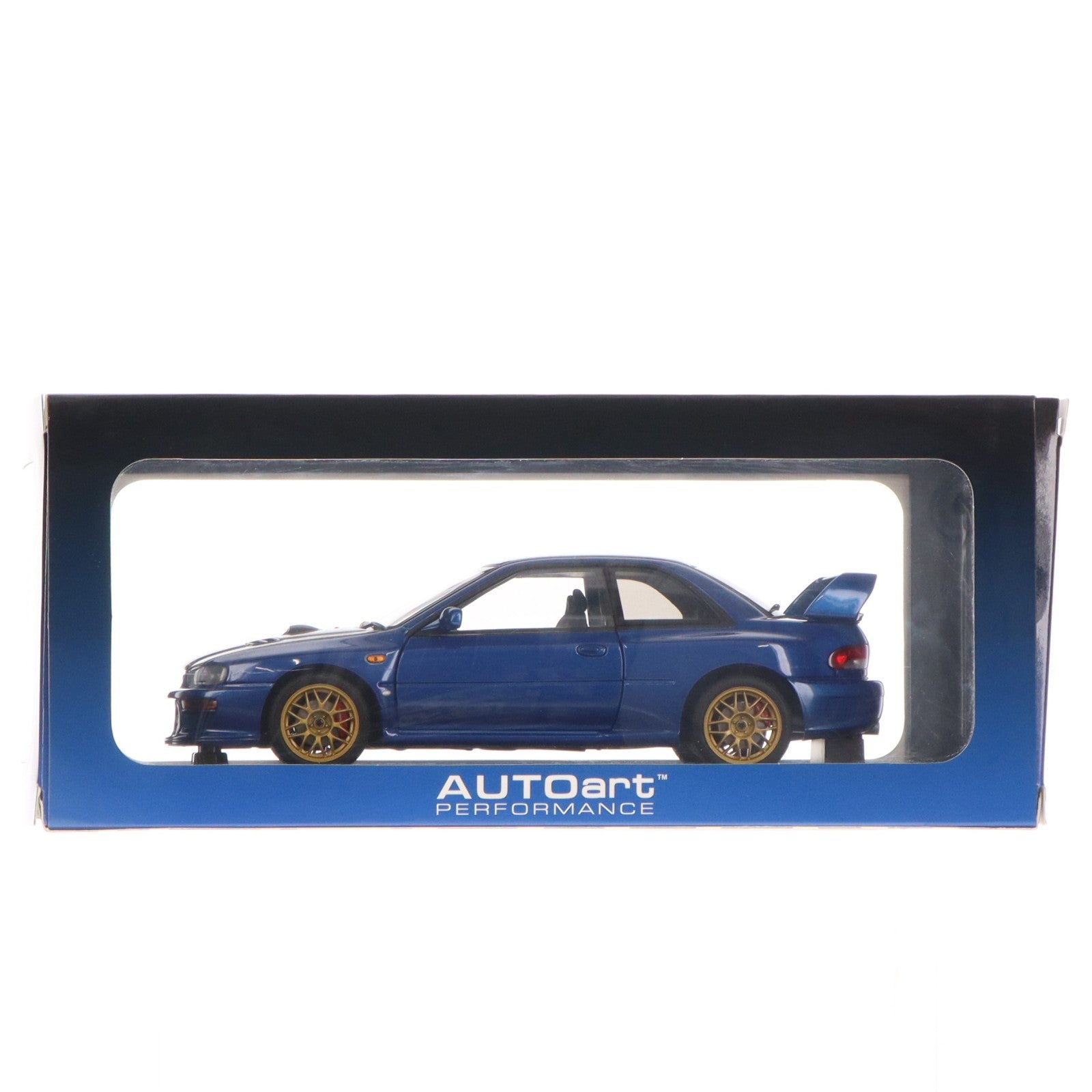 【中古即納】[MDL] PERFORMANCE 1/18 スバル インプレッサ 22B STi バージョン(ブルー×カーボンブラック・ボンネット) 完成品 ミニカー(78603) AUTOart(オートアート)(20160129)