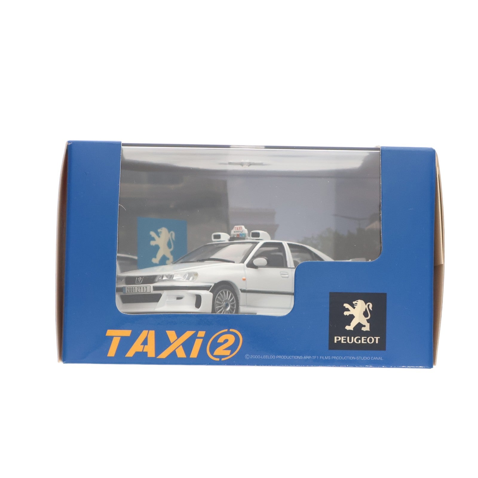 【中古即納】[MDL] 1/43 ダイキャストムービーコレクション プジョー406 TAXI2(タクシー2) Ver.(ホワイト) 完成品 ミニカー(0072714) スカイネット/アオシマ(20040930)