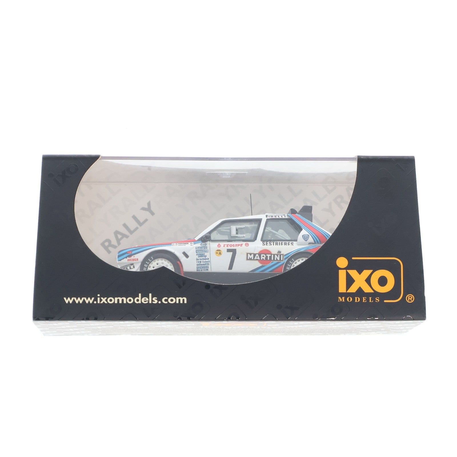 【中古即納】[MDL] 1/43 Lancia Delta(ランチア デルタ) S4 Winner Monte Carlo 1986 MARTINI #7(ホワイト×レッド×ブルー) 完成品 ミニカー(RAC031) IXO Models(イクソモデルス)(20041010)