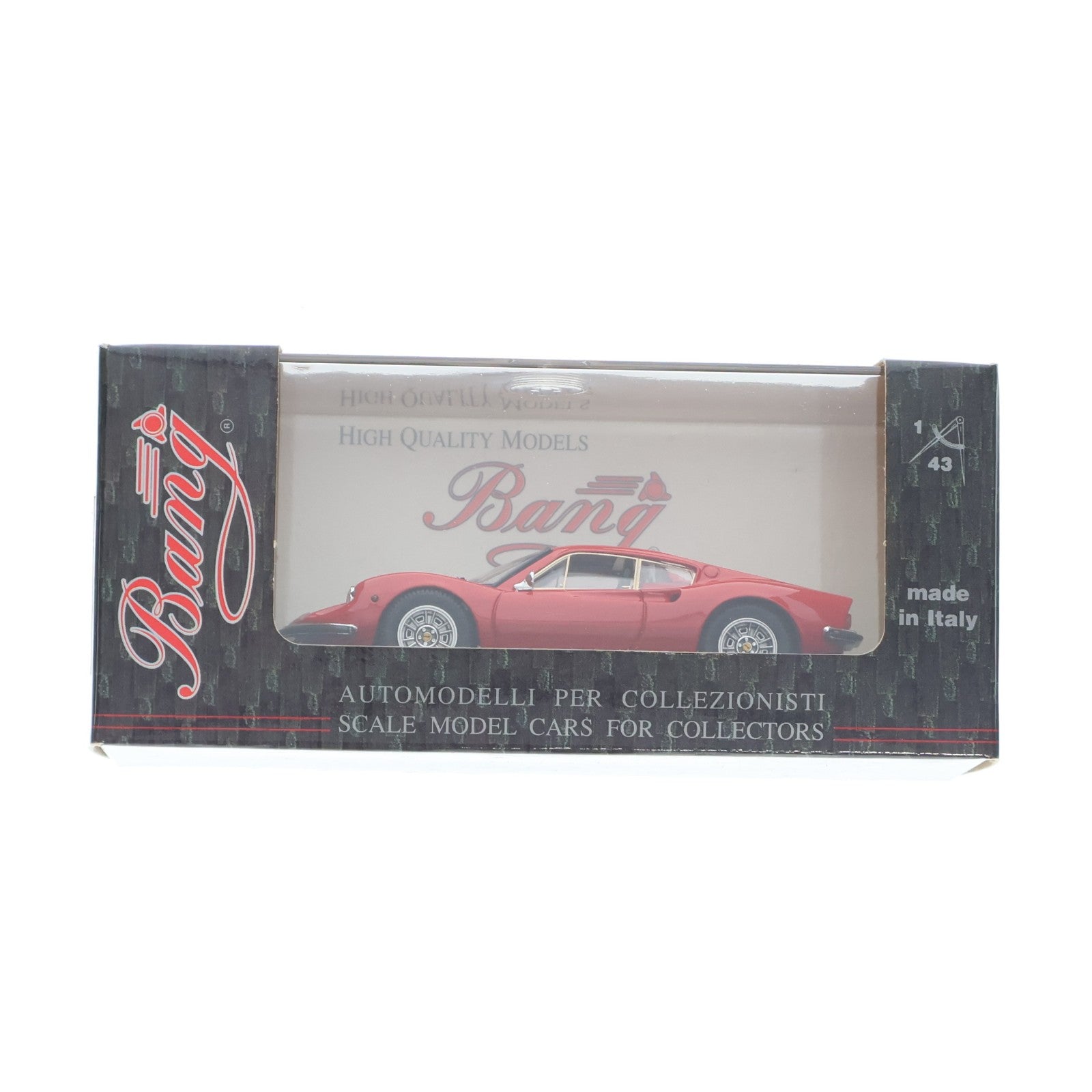 【中古即納】[MDL] 1/43 FERRARI DINO(フェラーリ ディーノ) 246 GT(レッド) 完成品 ミニカー(7122) Bang(バン)(19991231)