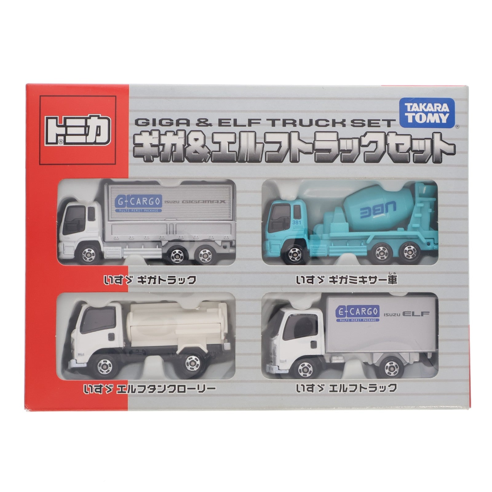 【中古即納】[MDL] トミカ ギガ&エルフトラックセット(4台セット) 完成品 ミニカー(750192) タカラトミー(20080131)