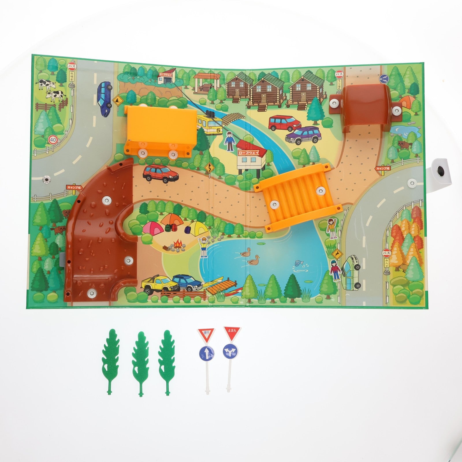 【中古即納】[MDL] トミカ ハンディ立体マップ 山へドライブ 完成品 ミニカー(633303) トミー(19991231)