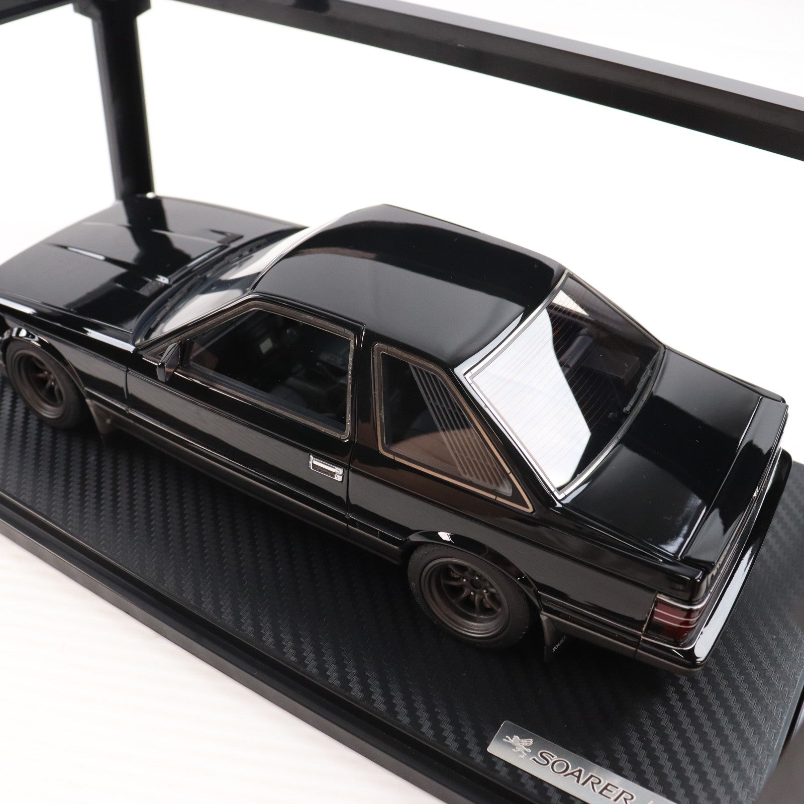 【中古即納】[MDL] 1/18 Toyota Soarer(ソアラ) 2.0 GZ10(ブラック×シルバー) 完成品 ミニカー(IG0369) ignition model(イグニッションモデル)(20161028)