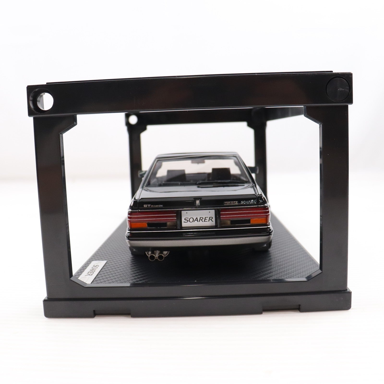 【中古即納】[MDL] 1/18 Toyota Soarer(ソアラ) 2.0 GZ10(ブラック×シルバー) 完成品 ミニカー(IG0369) ignition model(イグニッションモデル)(20161028)
