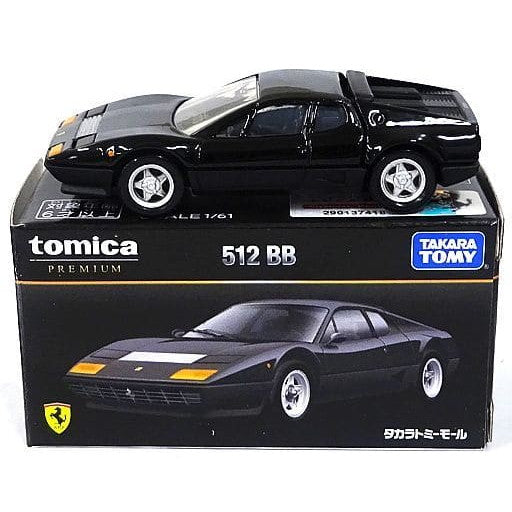 【中古即納】[MDL] タカラトミーモール限定 トミカプレミアム 1/61 フェラーリ 512 BB(ブラック) 完成品 ミニカー タカラトミー(19991231)
