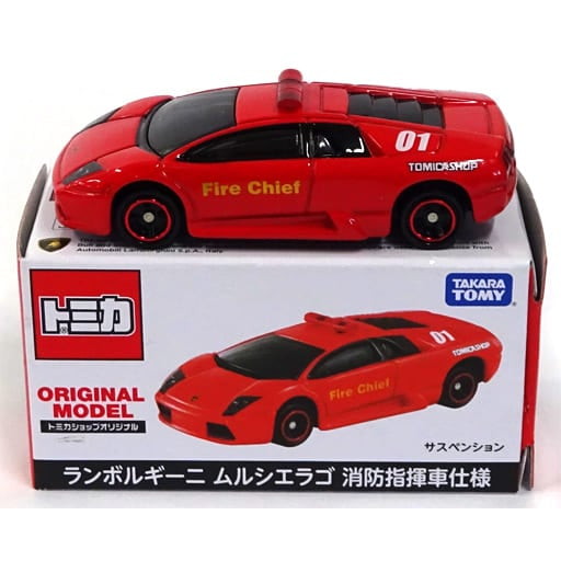 【中古即納】[MDL] トミカ 1/62 ランボルギーニ ムルシエラゴ 消防指揮車仕様(レッド) トミカショップオリジナル 完成品 ミニカー タカラトミー(19991231)