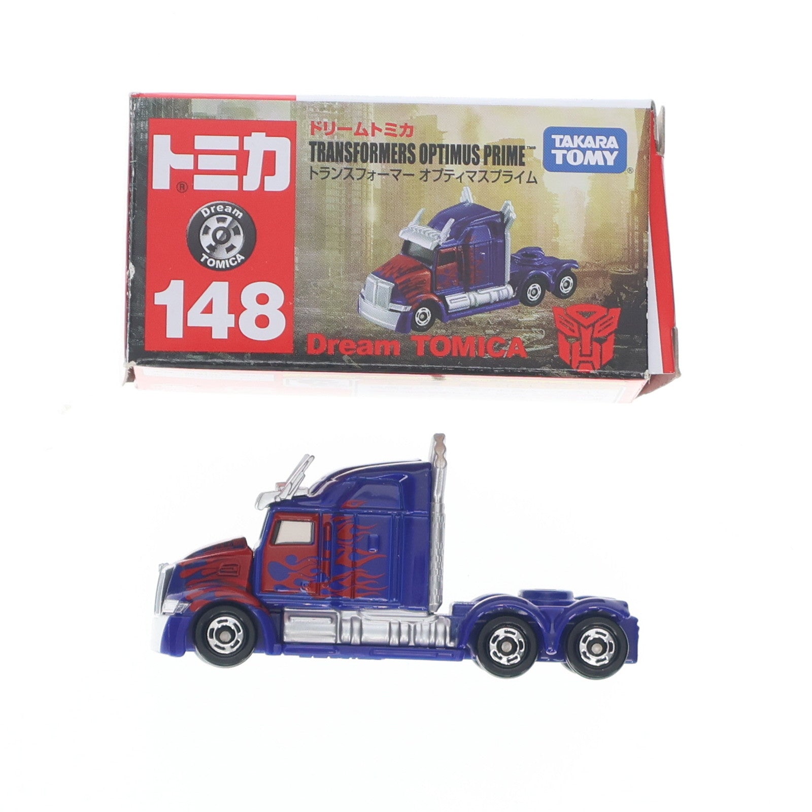【中古即納】[MDL] ドリームトミカ No.148 オプティマスプライム(ブルー) トランスフォーマー/最後の騎士王 完成品 ミニカー タカラトミー(20180915)