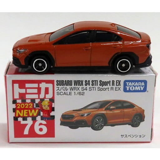 【中古即納】[MDL] トミカ No.76 1/62 スバル WRX S4 STI Sport R EX(オレンジ/赤箱) 完成品 ミニカー タカラトミー(20220715)