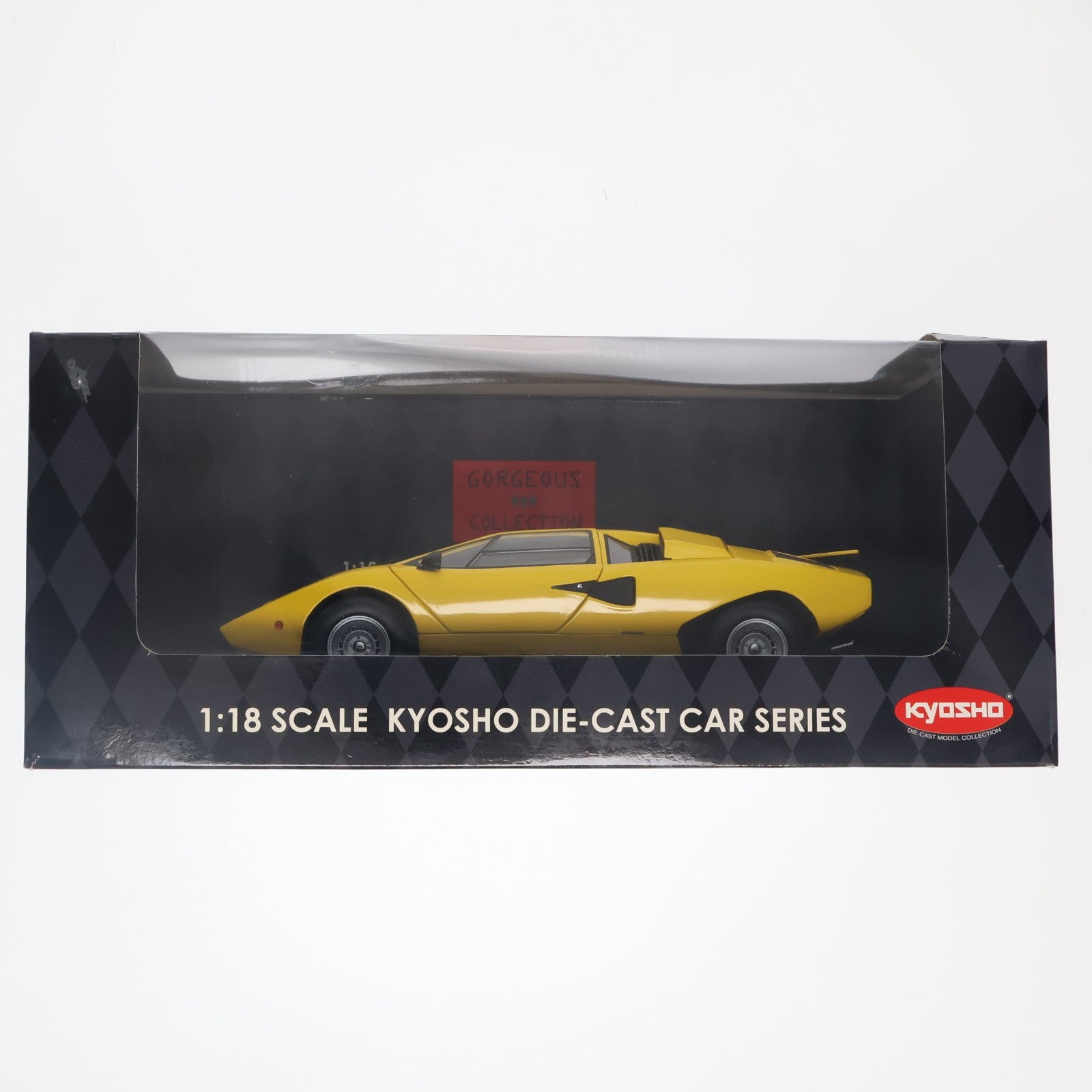 【中古即納】[MDL] 1/18 ランボルギーニ カウンタック LP400 イエロー 完成品 ミニカー(K08321Y) 京商(20020930)