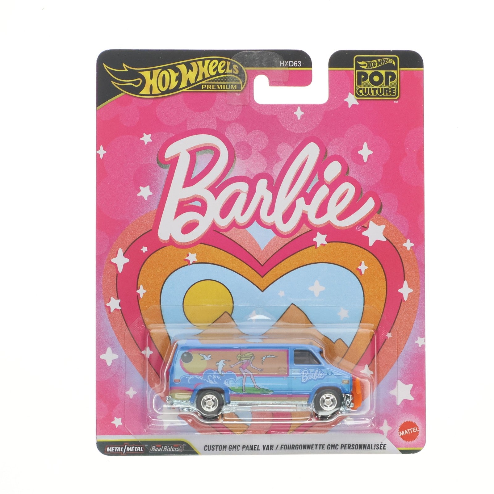 【中古即納】[MDL] Hot Wheels(ホットウィール) ポップカルチャー 1/64 カスタム GMC パネル バン Barbie(バービー) 完成品 ミニカー(JHW98) マテル(20260516)