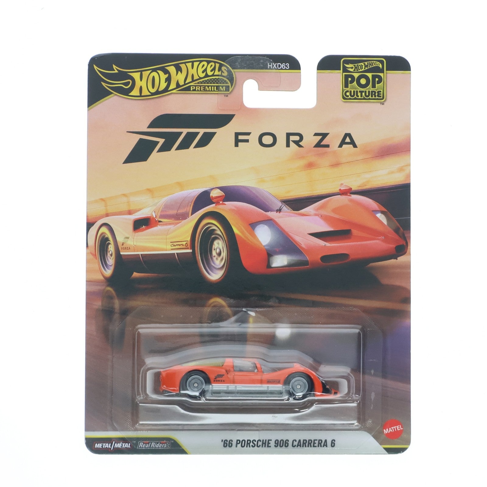 【中古即納】[MDL] Hot Wheels(ホットウィール) ポップカルチャー 1/64 '66 ポルシェ 906 カレラ 6 Forza Motorsport(フォルツァ モータースポーツ) 完成品 ミニカー(JHW97) マテル(20260516)