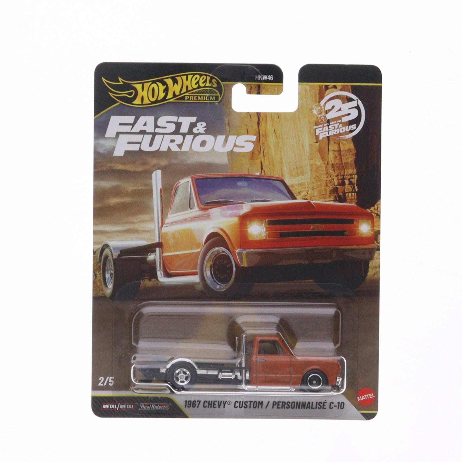 【中古即納】[MDL] Hot Wheels(ホットウィール) ワイルド・スピード プレミアム 1/64 1967 シェビー カスタム C-10 完成品 ミニカー(JHW61) マテル(20260530)