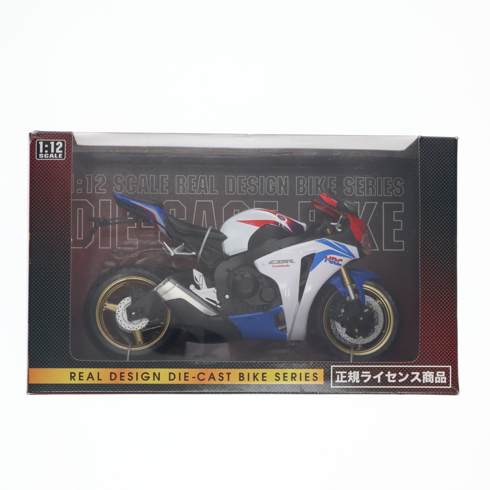 【中古即納】[MDL] リアルデザインダイキャストバイクシリーズ 1/12 ホンダ CBR 1000RR(ホワイト×ブルー×レッド) 完成品 ミニカー ワイ・エス・エヌ(20001231)
