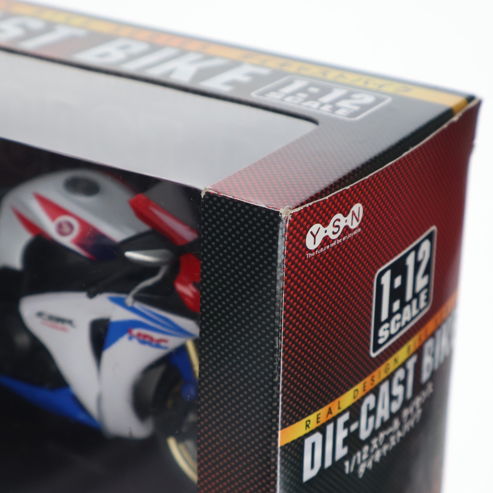 【中古即納】[MDL] リアルデザインダイキャストバイクシリーズ 1/12 ホンダ CBR 1000RR(ホワイト×ブルー×レッド) 完成品 ミニカー ワイ・エス・エヌ(20001231)