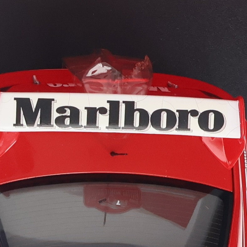 【中古即納】[MDL] 1/18 三菱 ランサーエボリューション VII WRC LinelTEX マルボロ仕様(レッド×ホワイト) 完成品 ミニカー AUTOart(オートアート)(20031231)
