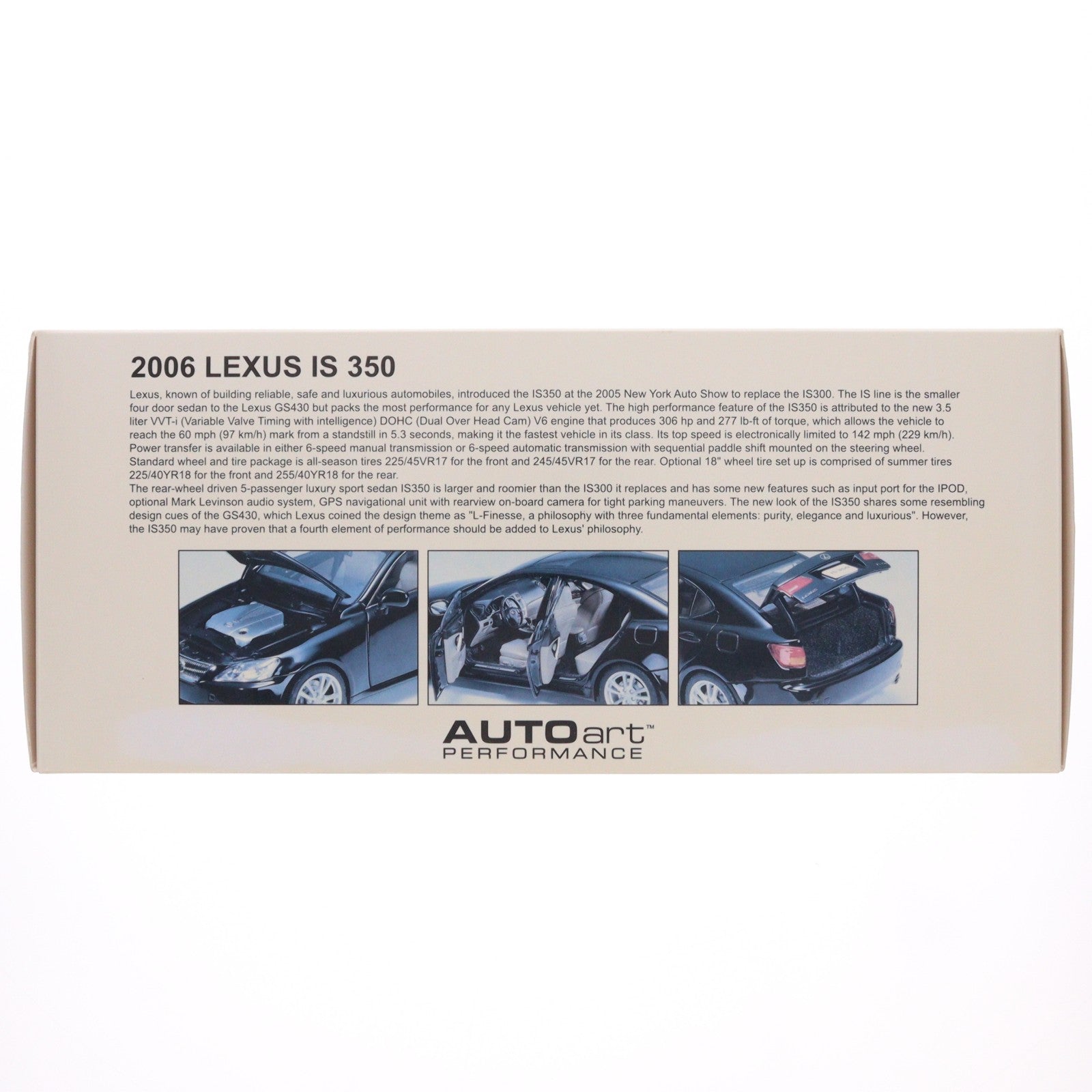 【中古即納】[MDL] MILLENNIUM 1/18 LEXUS(レクサス) IS 350 2006 LHD BLACK(ブラック) 完成品 ミニカー(78812) AUTOart(オートアート)(20090930)