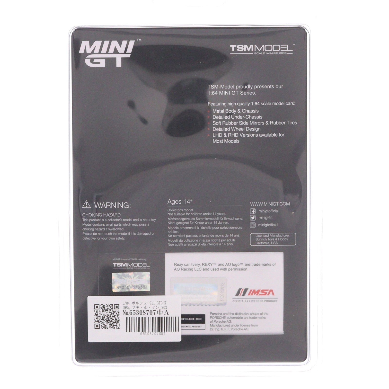 【中古即納】[MDL] ミニGTシリーズ 1/64 ポルシェ 911 GT3 R IMSA プチ・ル・マン 2025 AO Racing #77 完成品 ミニカー(MGT01143-BL) TSM(トゥルースケールミニチュアズ)(20260625)