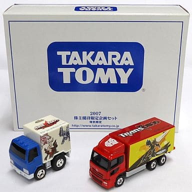 【中古即納】[MDL] 2007年 株主優待限定企画セット トミカ 日産 ディーゼル クオン トランスフォーマー仕様&チョロQ 劇場版ポケットモンスター ディアルガVSパルキアVSダークライ仕様トラック 完成品 ミニカー タカラトミー(20071231)