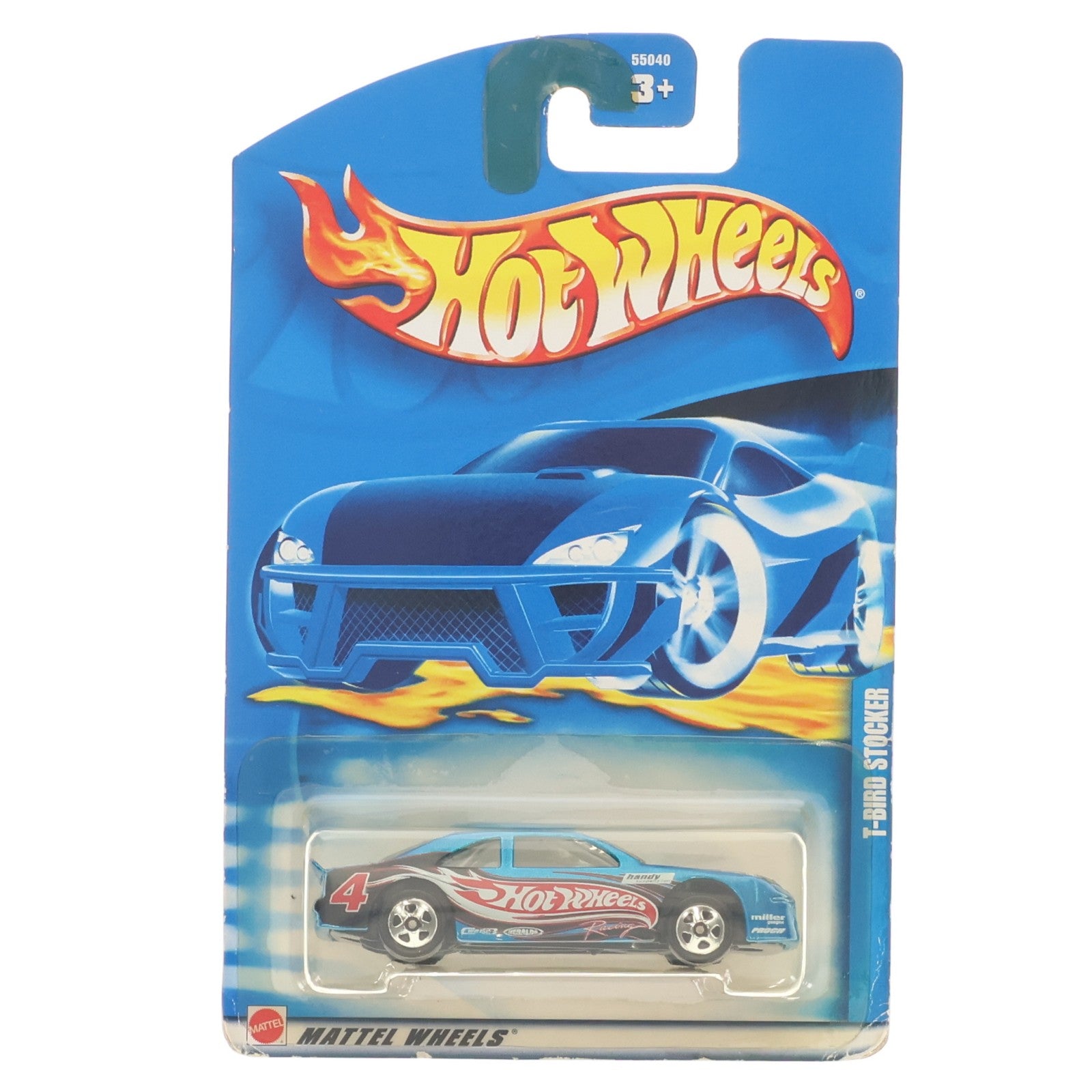 【中古即納】[MDL] Hot Wheels(ホットウィール) 1/64 T-BIRD STOCKER #4(ブルー×レッド×ブラック) 完成品 ミニカー(55040-0814) マテル(20021231)