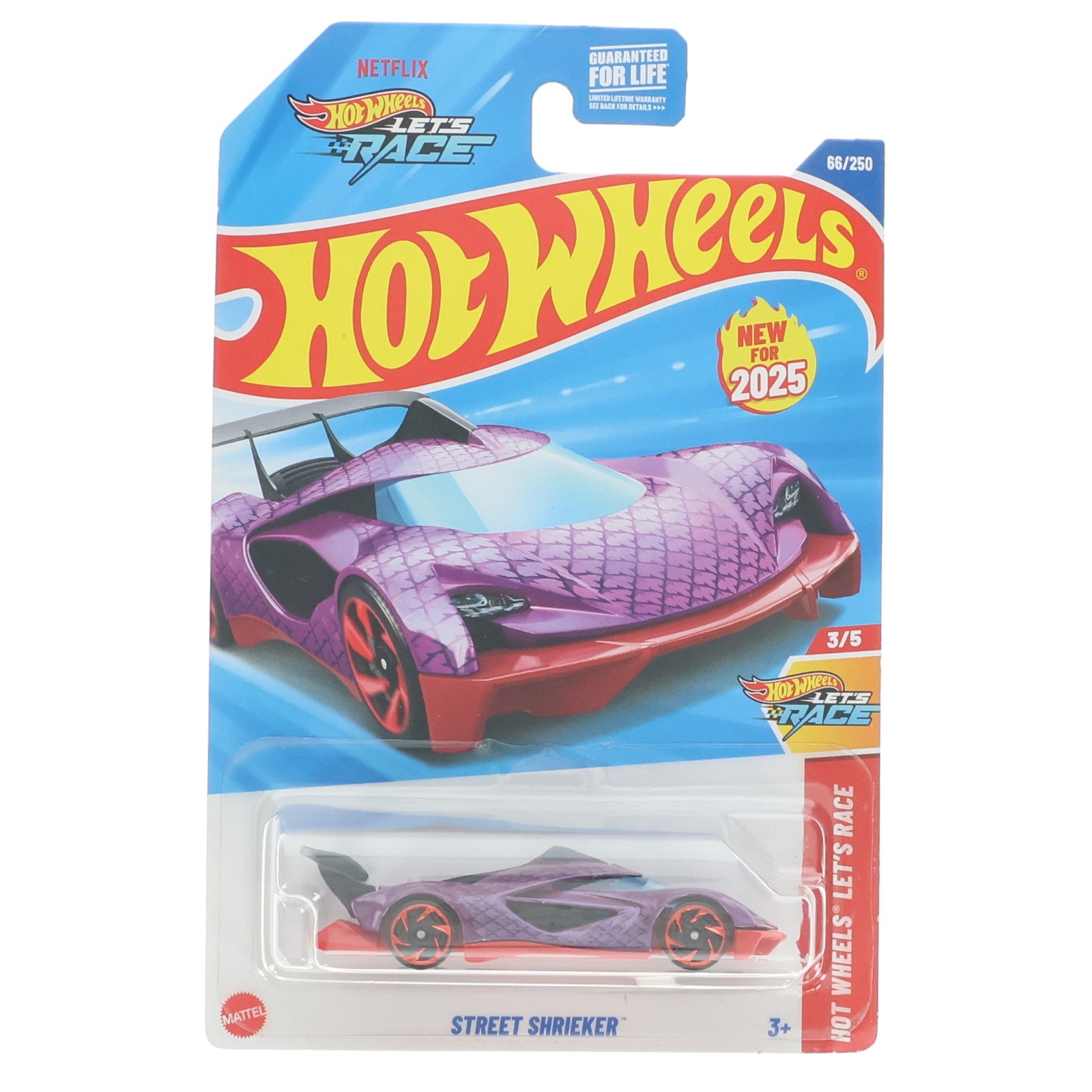 【中古即納】[MDL] Hot Wheels(ホットウィール) LET'S RACE 1/64 STREET SHRIEKER(パープル×レッド) 完成品 ミニカー(HYW20) マテル(20220328)