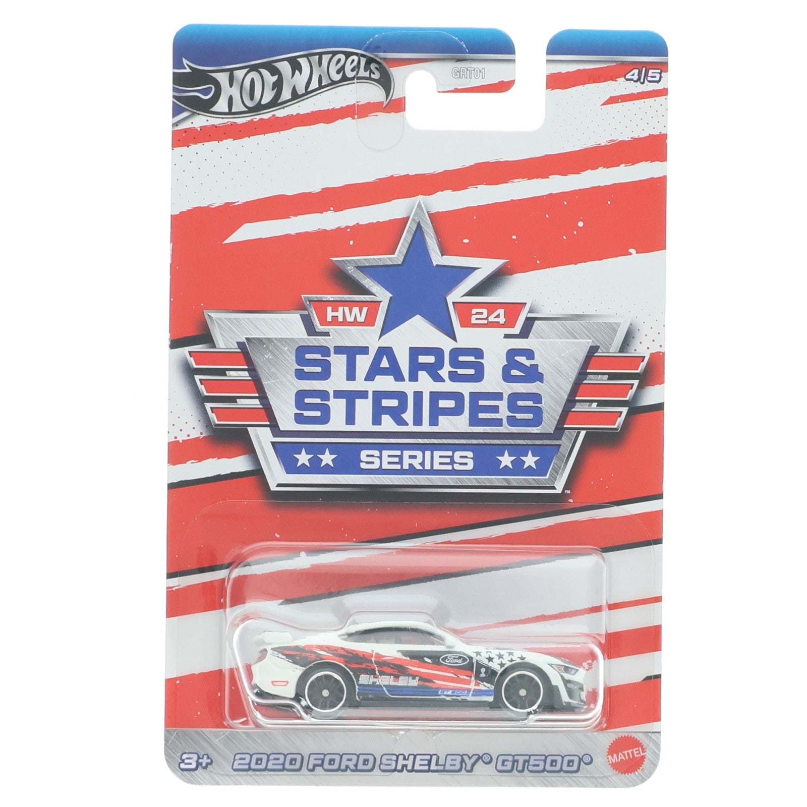 【中古即納】[MDL] Hot Wheels(ホットウィール) Stars & Stripes 1/64 2020 Ford Shelby GT500 完成品 ミニカー マテル(20220328)