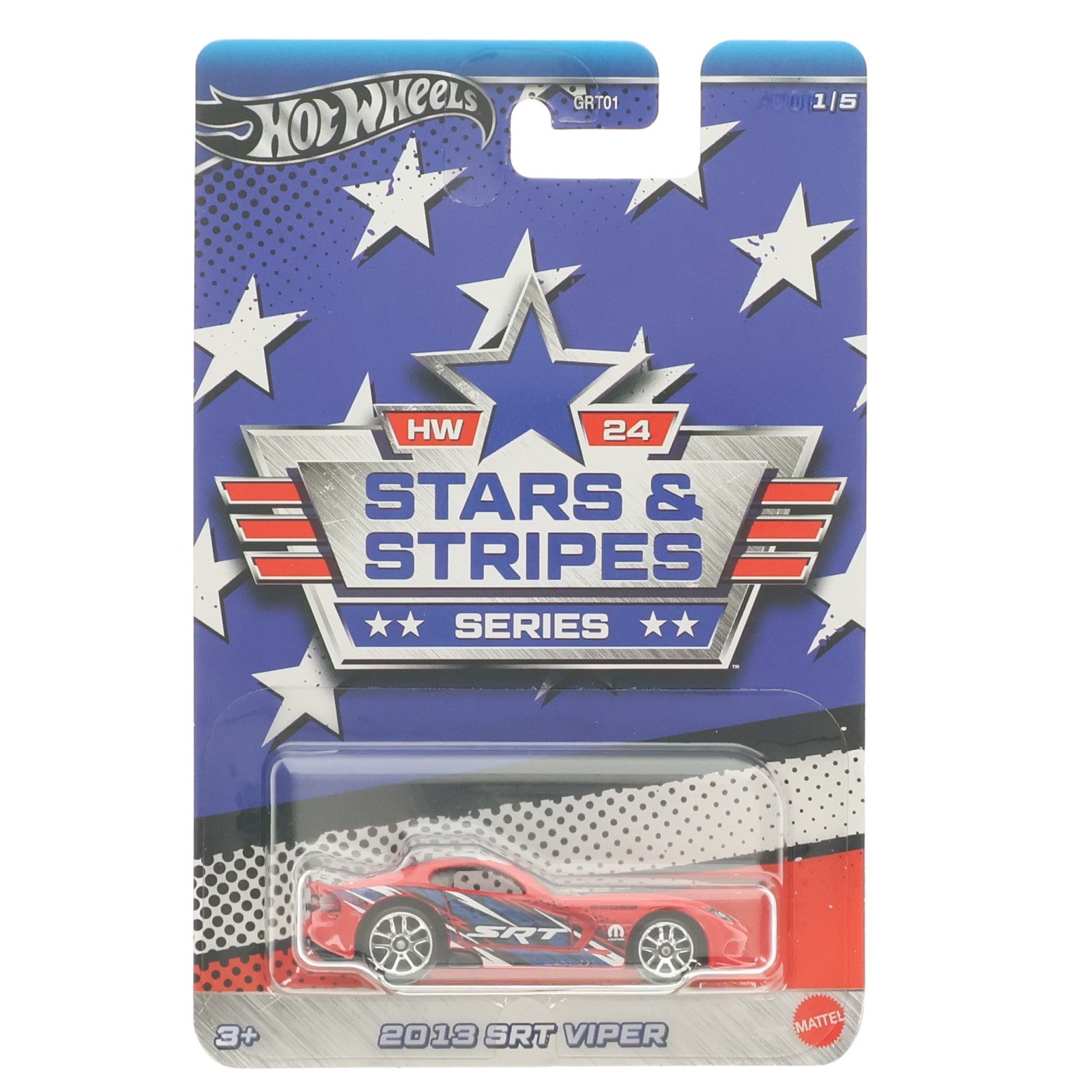 【中古即納】[MDL] Hot Wheels(ホットウィール) Stars & Stripes 1/64 2013 SRT VIPER 完成品 ミニカー マテル(20220328)