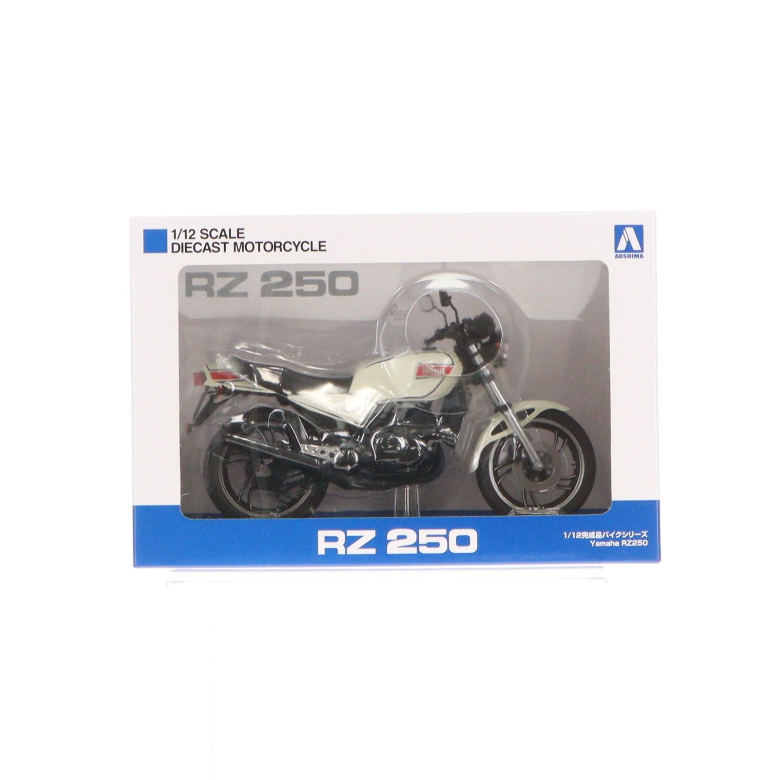 【中古即納】[MDL] 1/12 完成品バイクシリーズ Yamaha RZ250 ニューパールホワイト ミニカー(110416) スカイネット(アオシマ)(20230616)