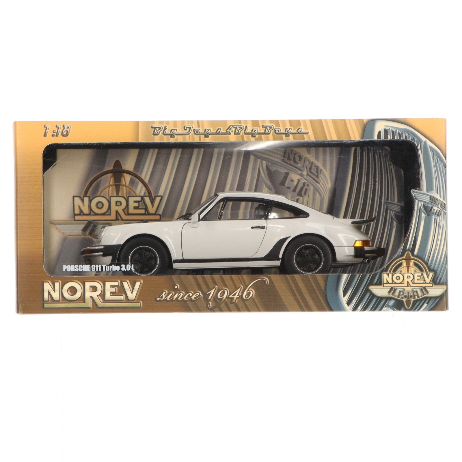 【中古即納】[MDL] 1/18 Porsche 911 Turbo(ポルシェ 911 ターボ) 3L 1975(ホワイト) 完成品 ミニカー(187527) NOREV(ノレブ)(20121231)
