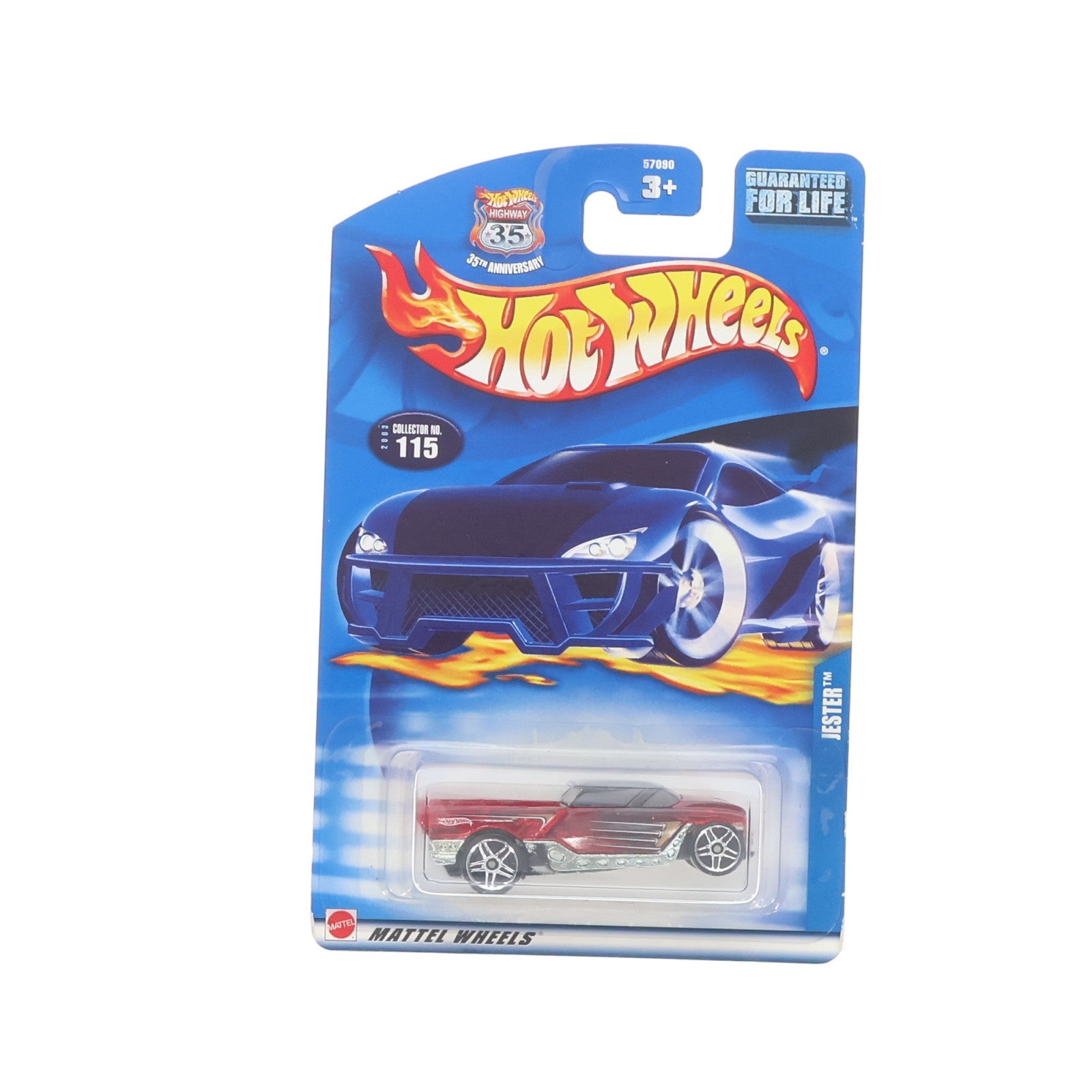 【中古即納】[MDL] Hot Wheels(ホットウィール) 1/64 JESTER(クリアレッド×ブラック) 完成品 ミニカー(57090-0710) マテル(20220328)