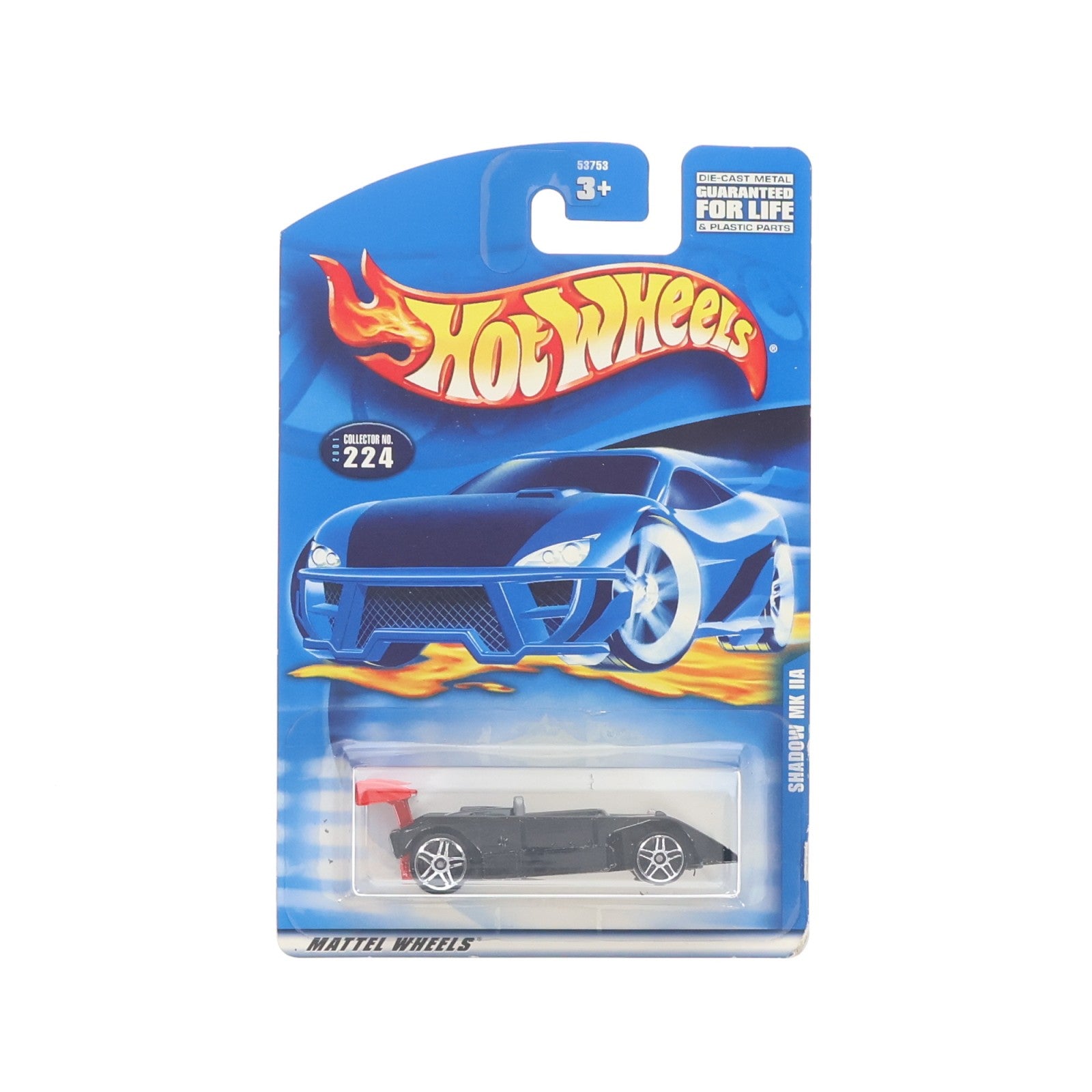 【中古即納】[MDL] Hot Wheels(ホットウィール) 1/64 SHADOW MK IIA(ブラック×レッド×ホワイト) 完成品 ミニカー(53753-0910) マテル(20220328)