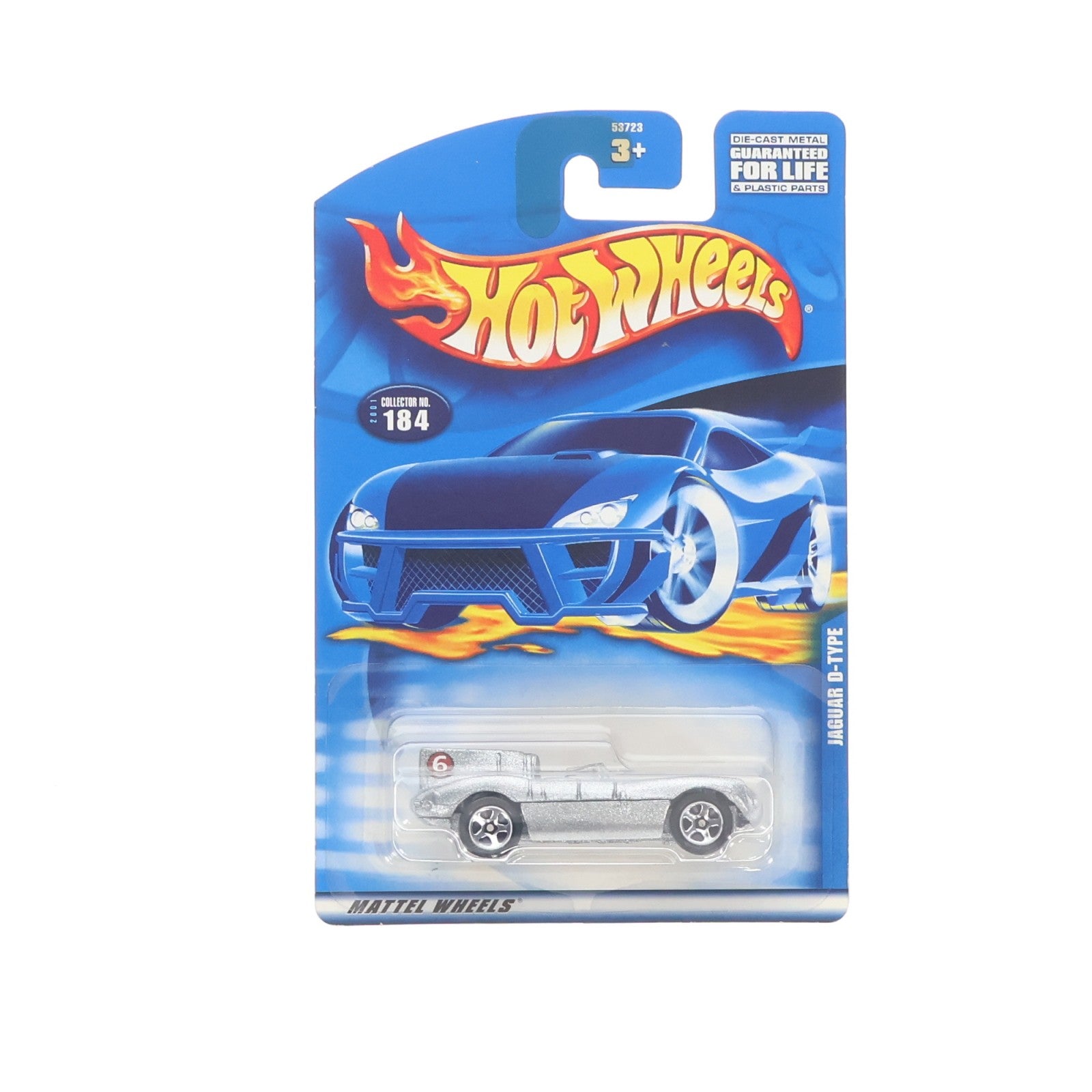 【中古即納】[MDL] Hot Wheels(ホットウィール) 1/64 JAGUAR D-TYPE(シルバー) 完成品 ミニカー(53723) マテル(20220328)