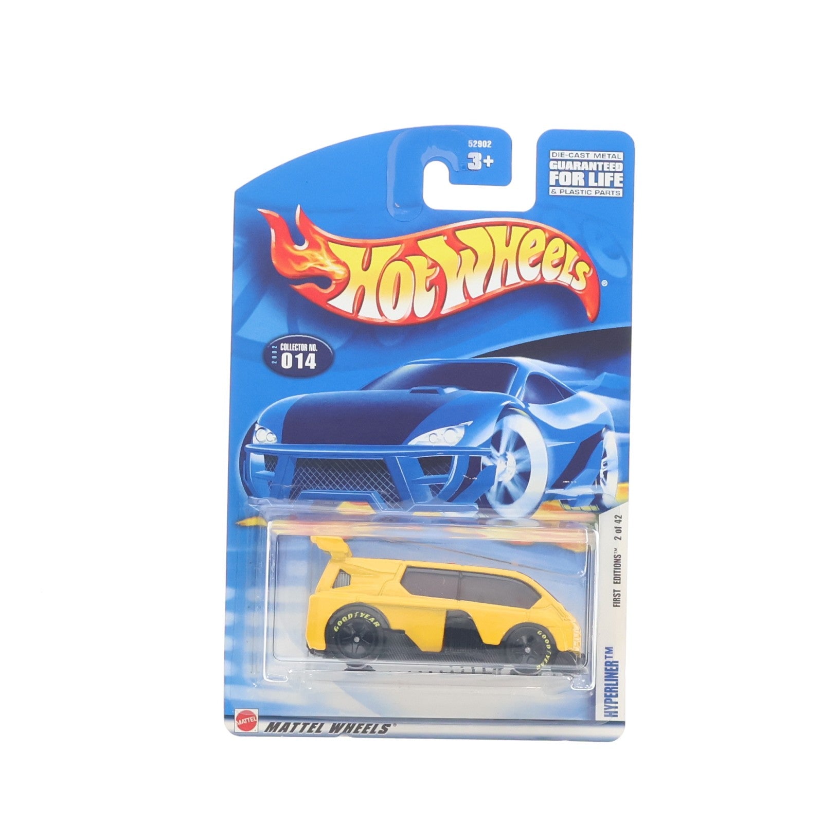 【中古即納】[MDL] Hot Wheels(ホットウィール) FIRST EDITIONS 1/64 HYPERLINER #1(イエロー×ブラック) 完成品 ミニカー(52902) マテル(20220328)
