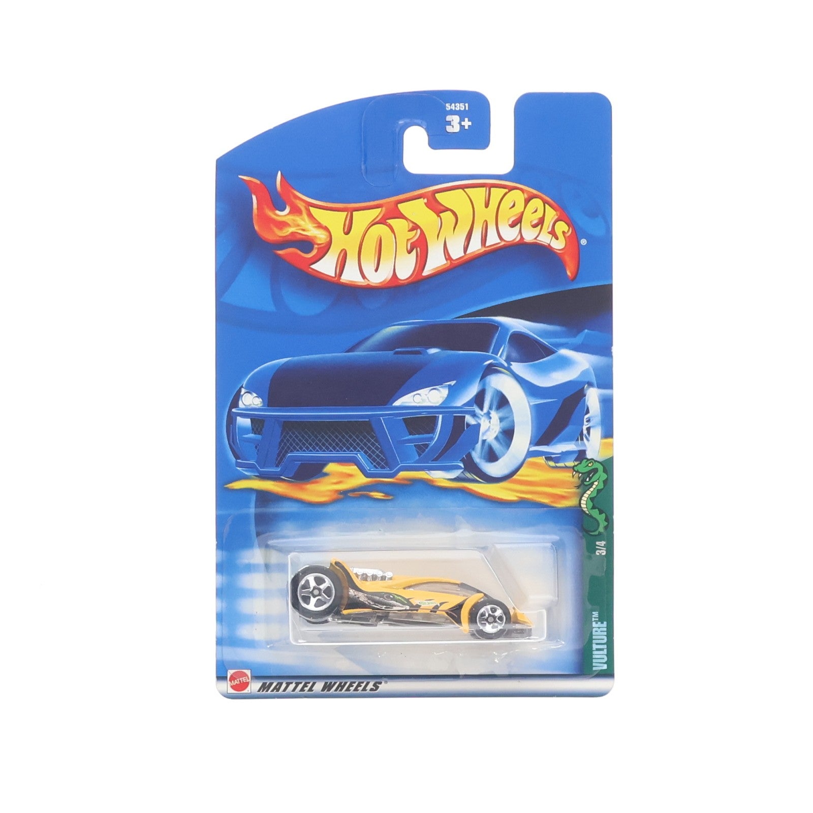 【中古即納】[MDL] Hot Wheels(ホットウィール) 1/64 VULTURE(イエロー×ブラック) 完成品 ミニカー(54351) マテル(20220328)