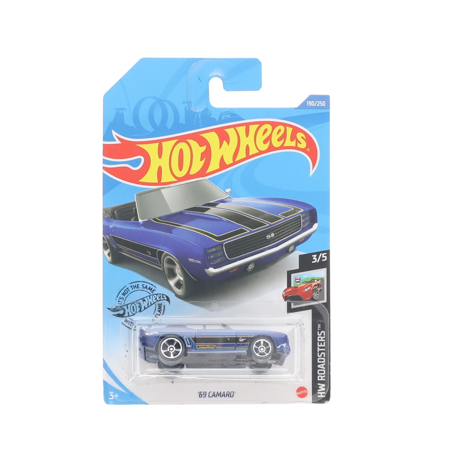 【中古即納】[MDL] Hot Wheels(ホットウィール) HW ROADSTERS 1/64 69 CAMARO(ブルー×ブラック) 完成品 ミニカー(GHC74) マテル(20220328)